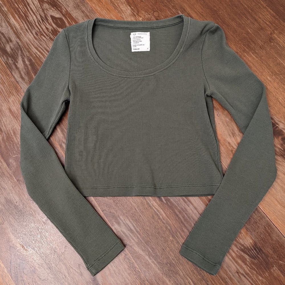 Organic Cotton Ribbed Long Sleeve